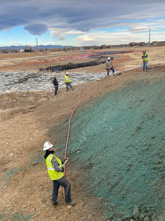 Our Fortress Development Solutions Hydroseeding Team. We Use The Highest Quality Hydroseed!