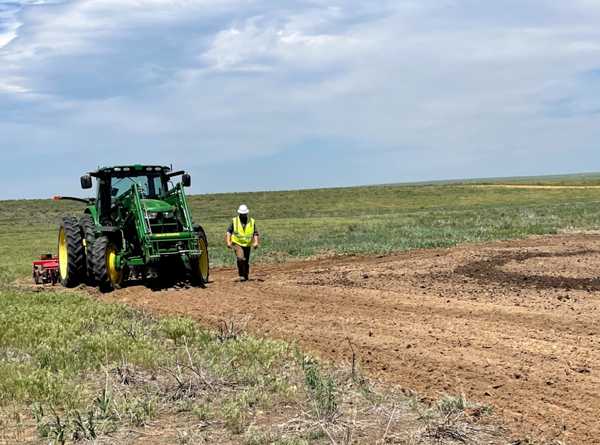 Our Reclamation team is prepping the soil for our latest pad build. Trust Fortress Development Solutions for your construction development needs.